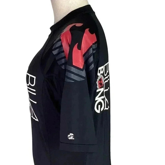 BillABong Sunshield Mens L Rash Guard Shirt Top Black UPF-50 UV/UVB Protection - Picture 8 of 9